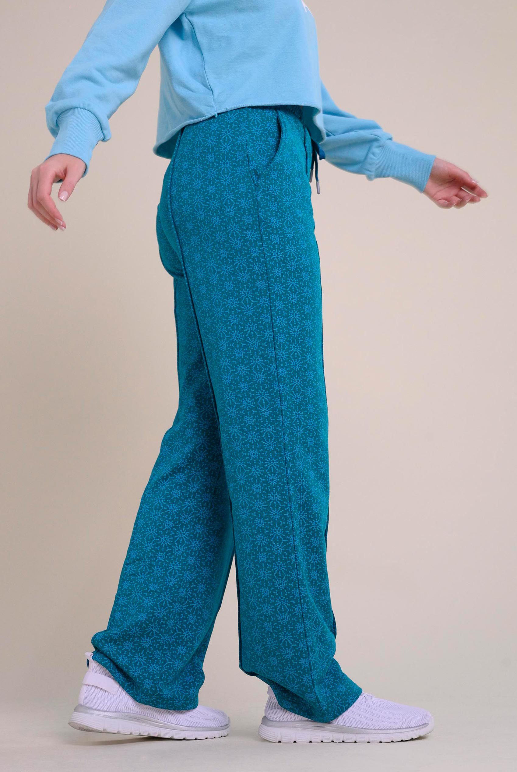 Womens Pleated Wide Leg Trouser