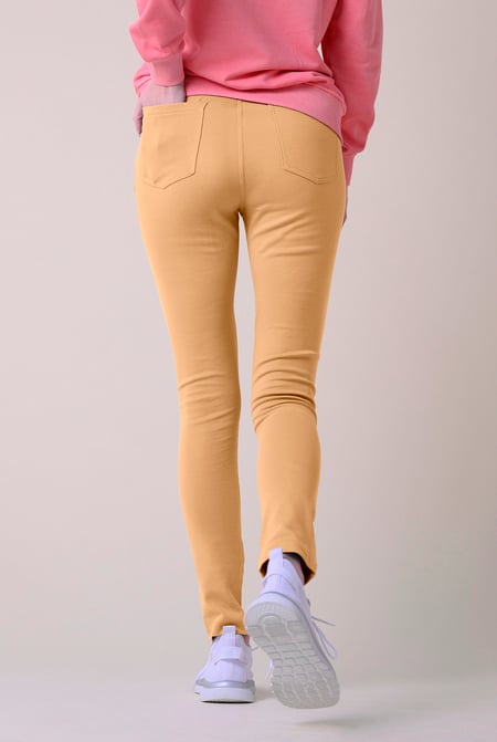 Yellow Enorsia Jersey Skinny Jeggings