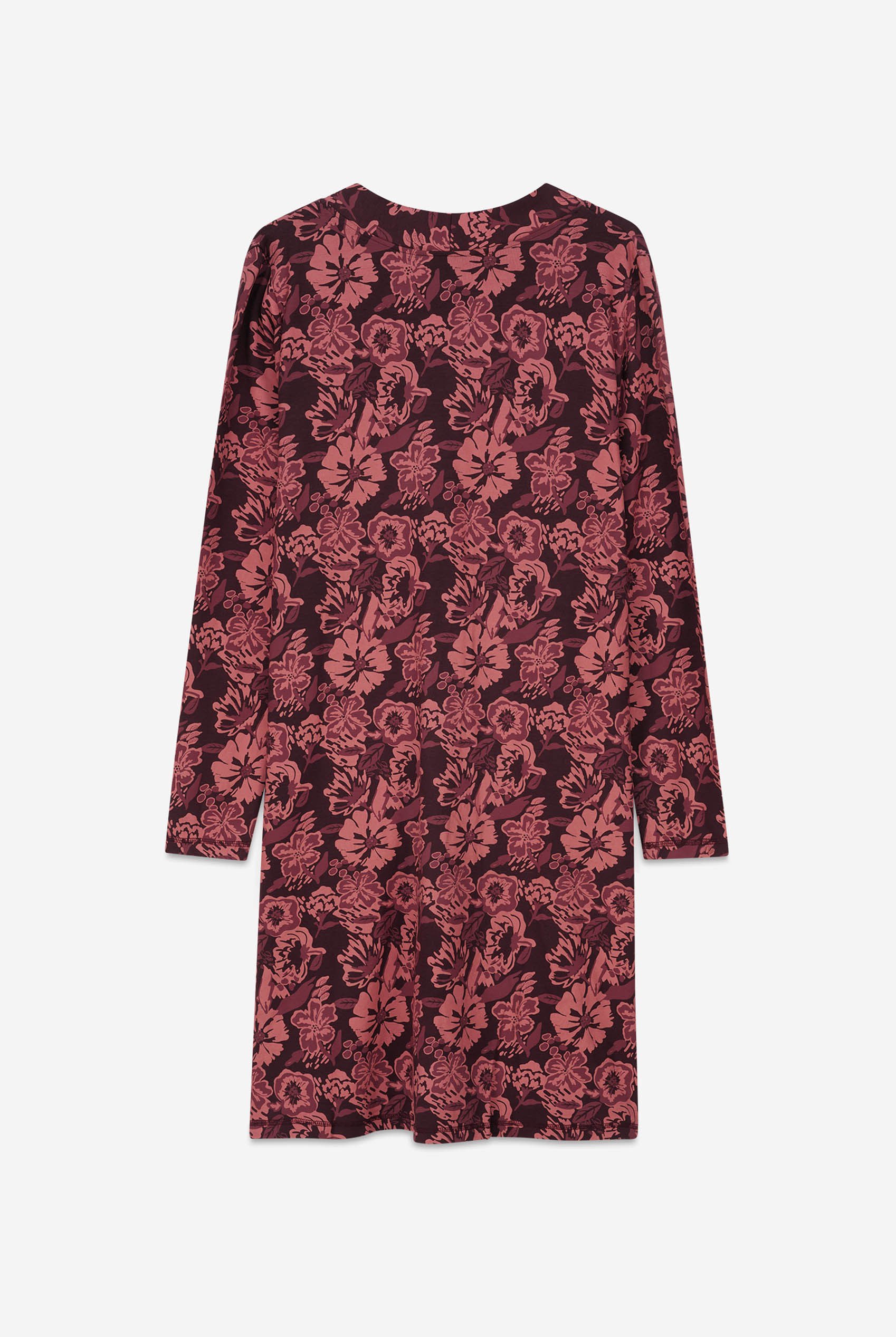 Womens Wild Flower Print Longline Midi Dress