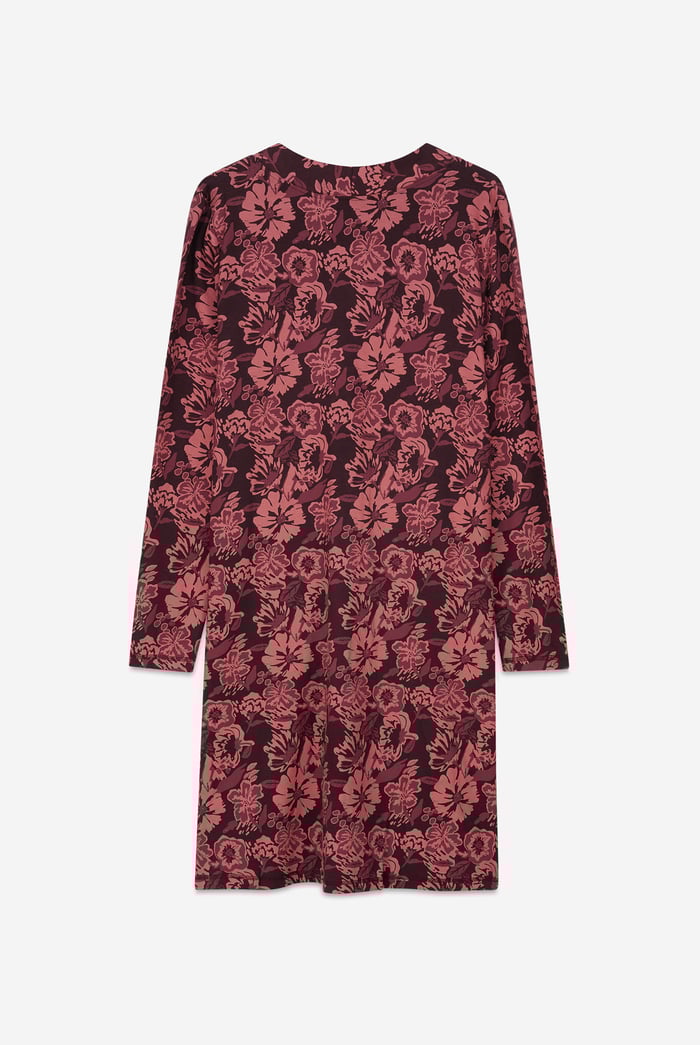 Womens Wild Flower Print Longline Midi Dress