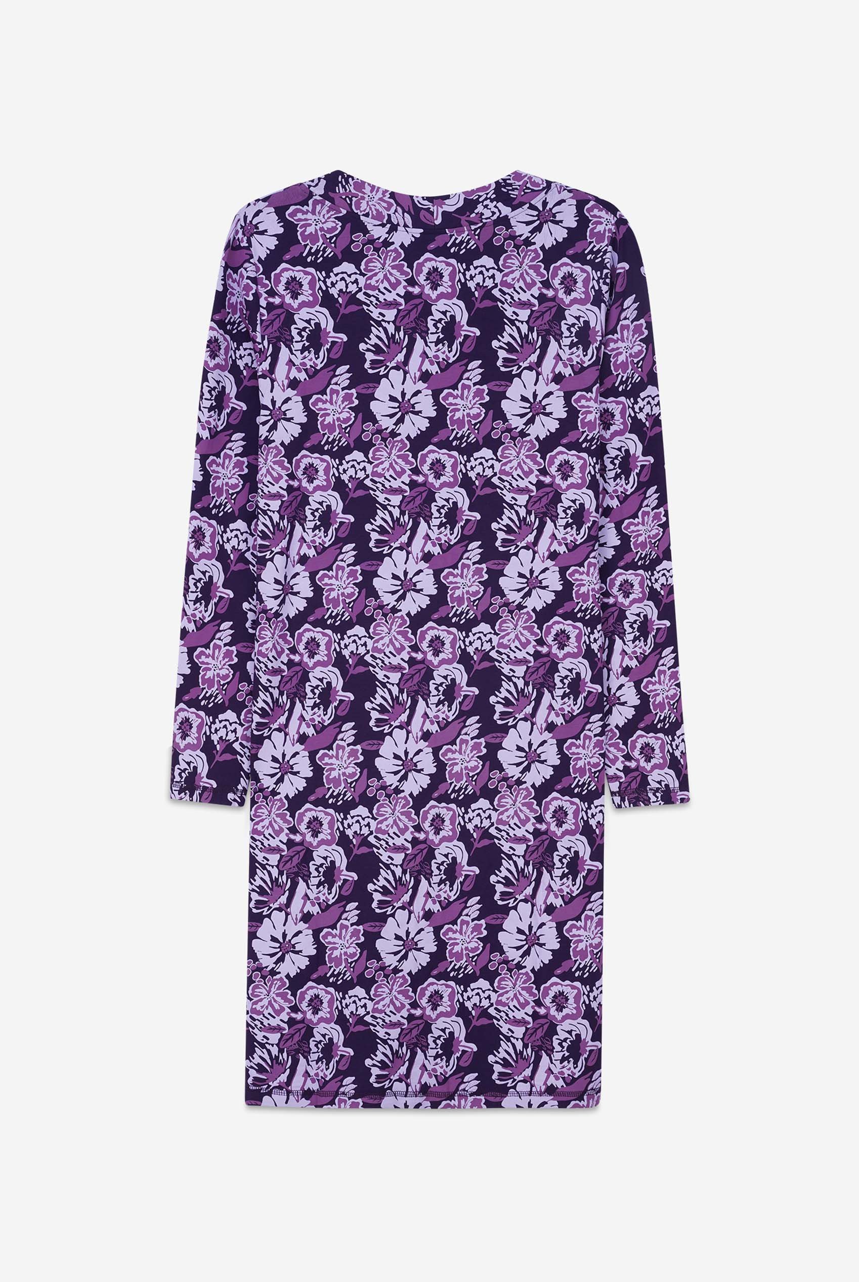 Womens Wild Flower Print Longline Midi Dress