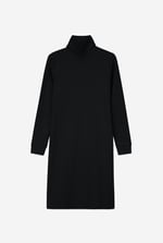 Ribbed Roll Neck Long Sleeve Mini Dress