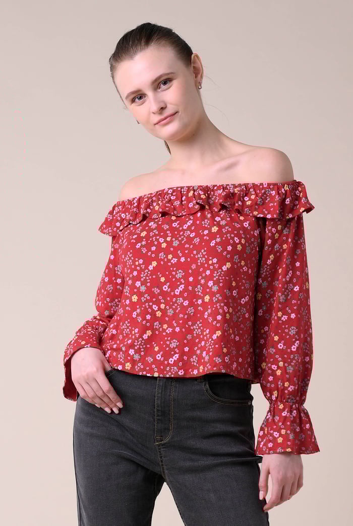 Off The Shoulder Bardot Top