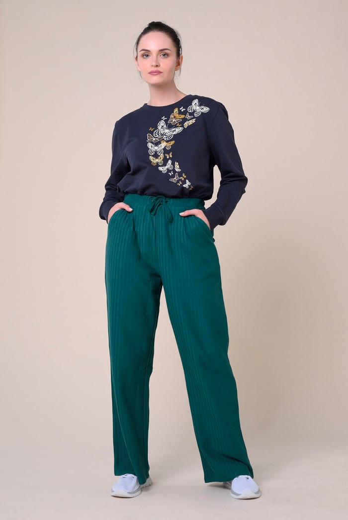 Womens Butterfly Print Sweatshirt