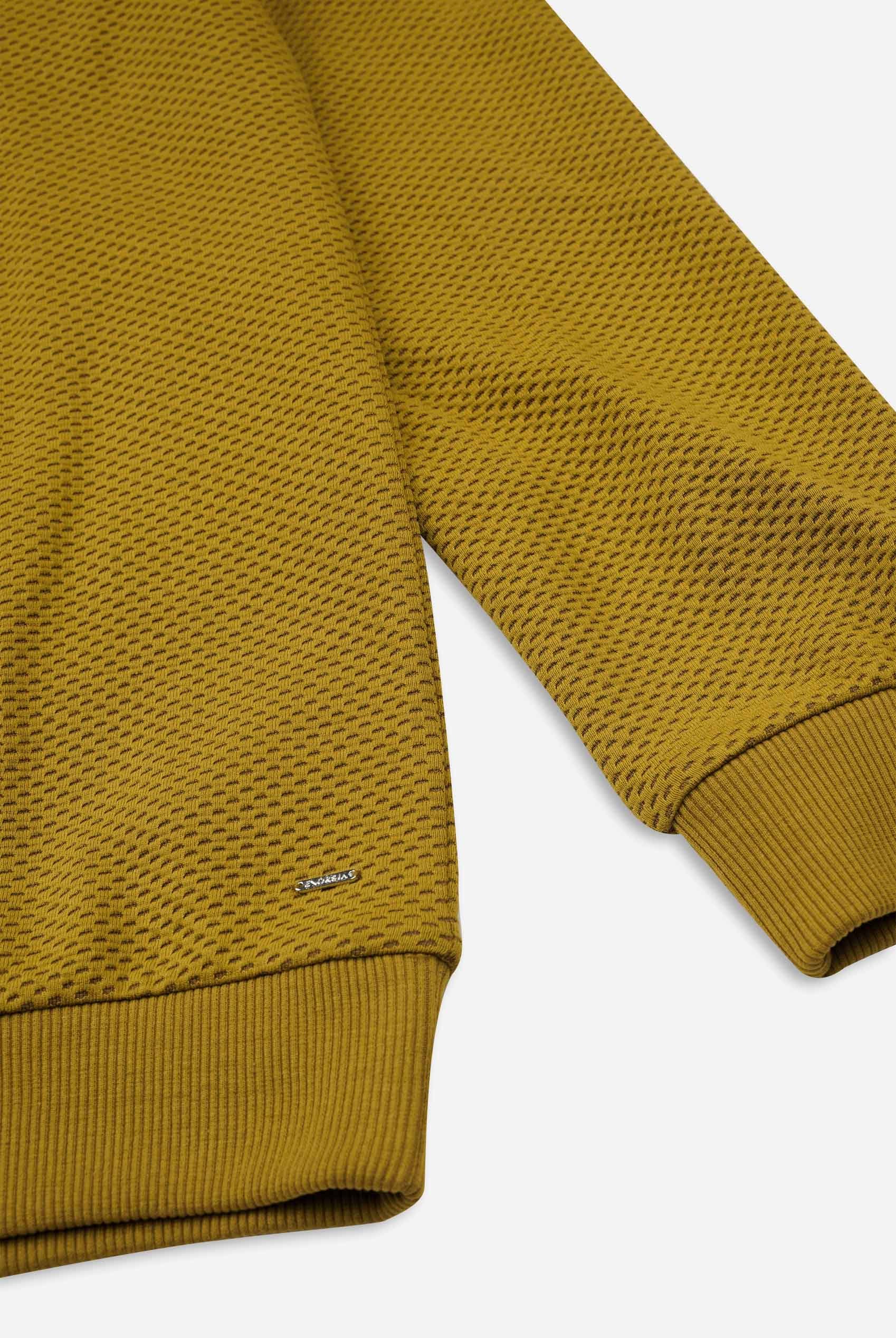Mens Crew Neck Design Rib Sweatshirt