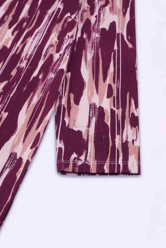 Womens Cut Out Printed Midi Flare Dress