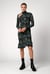 Womens Cut Out Printed Midi Flare Dress