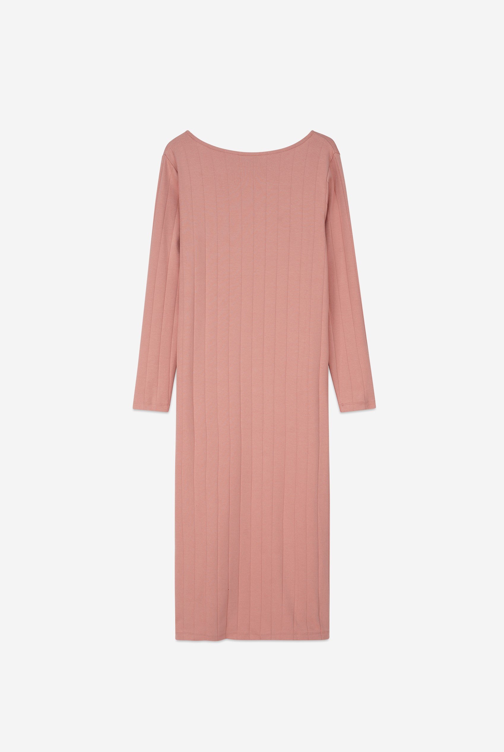 Ruched Button Decor Long Sleeve Tunic Dress