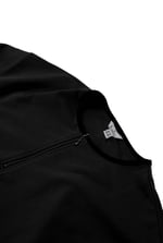 Womens Drop Shoulder Zip Through Top