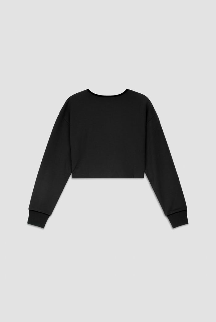 Womens Drop Shoulder Zip Through Top