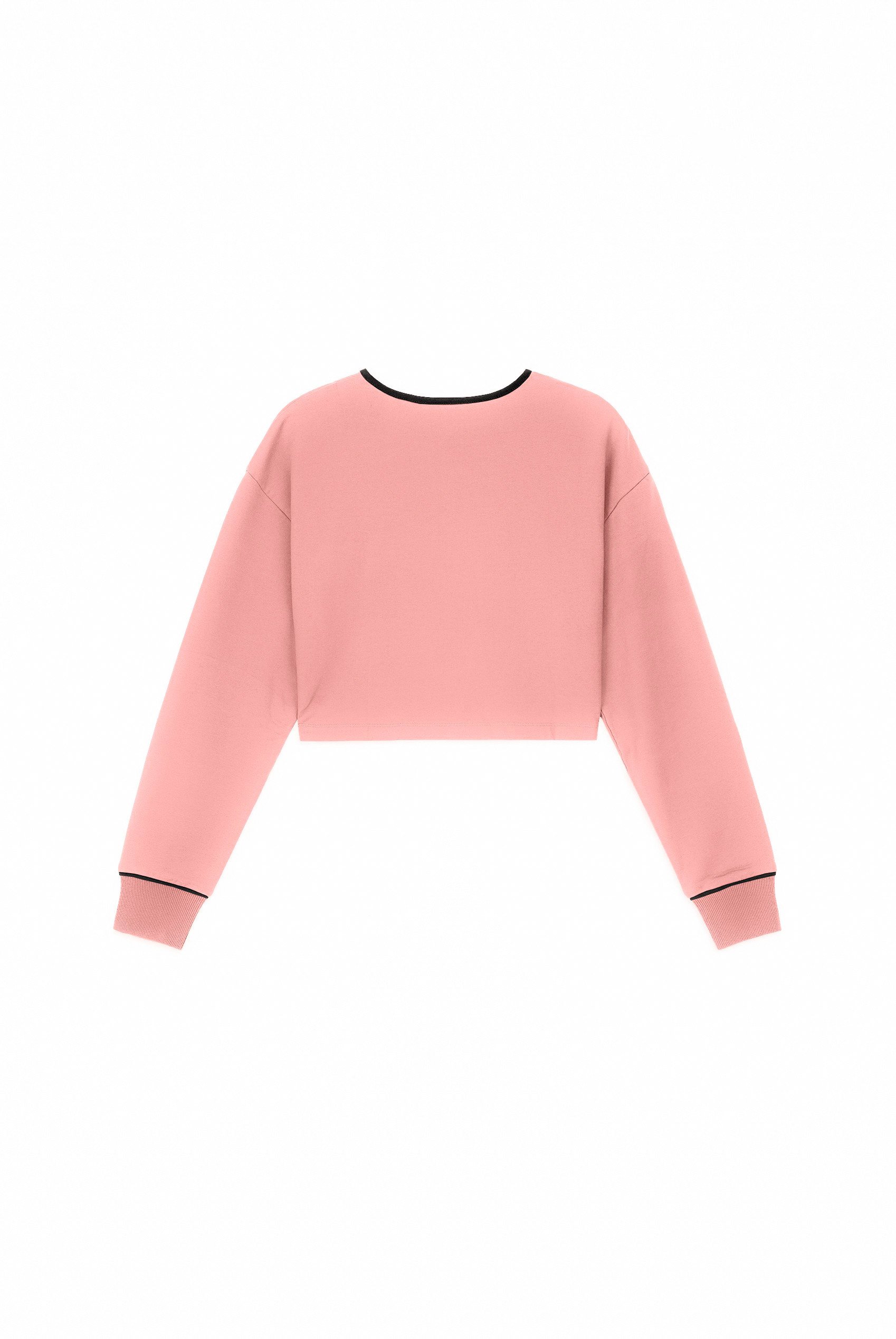 Womens Drop Shoulder Zip Through Top