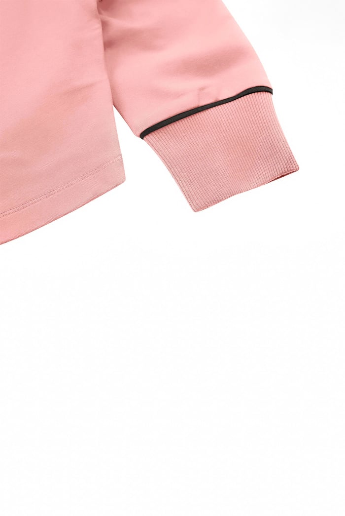 Womens Drop Shoulder Zip Through Top