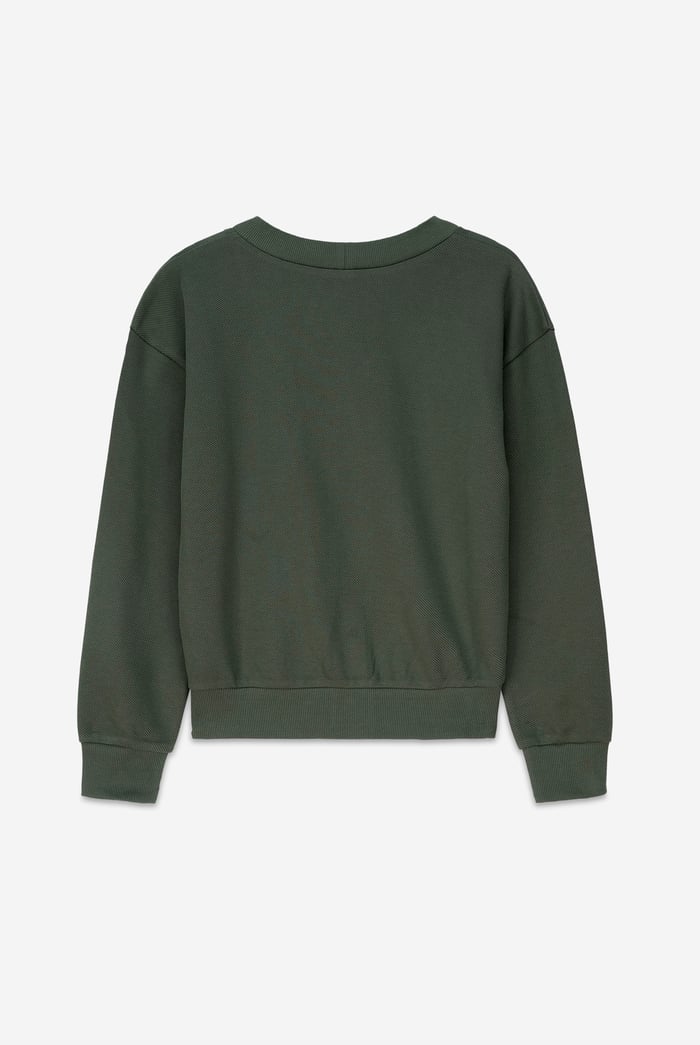 Knitted Cardigan With Front Buttons Details