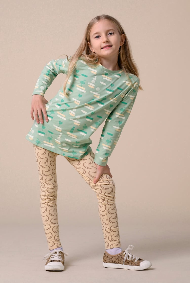 Flemingo Print Long Sleeve T-Shirt (2yrs-9yrs)