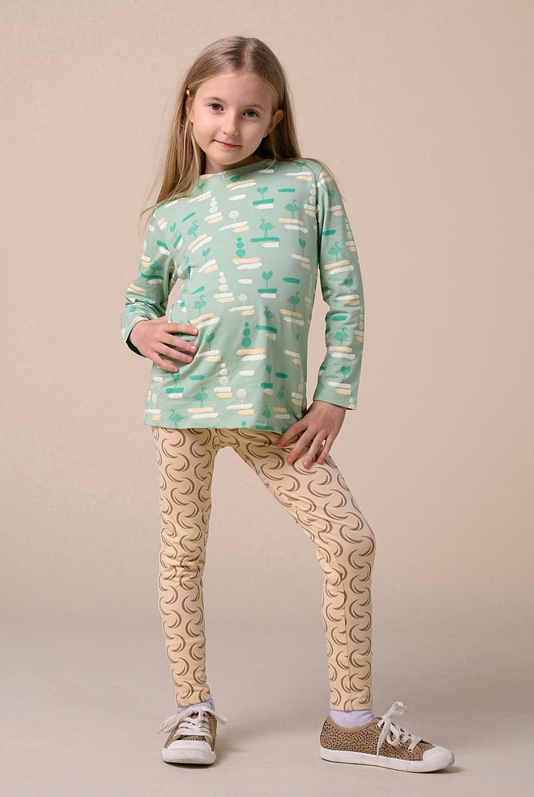 Flemingo Print Long Sleeve T-Shirt (2yrs-9yrs)