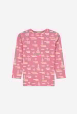 Flemingo Print Long Sleeve T-Shirt (2yrs-9yrs)