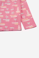Flemingo Print Long Sleeve T-Shirt (2yrs-9yrs)