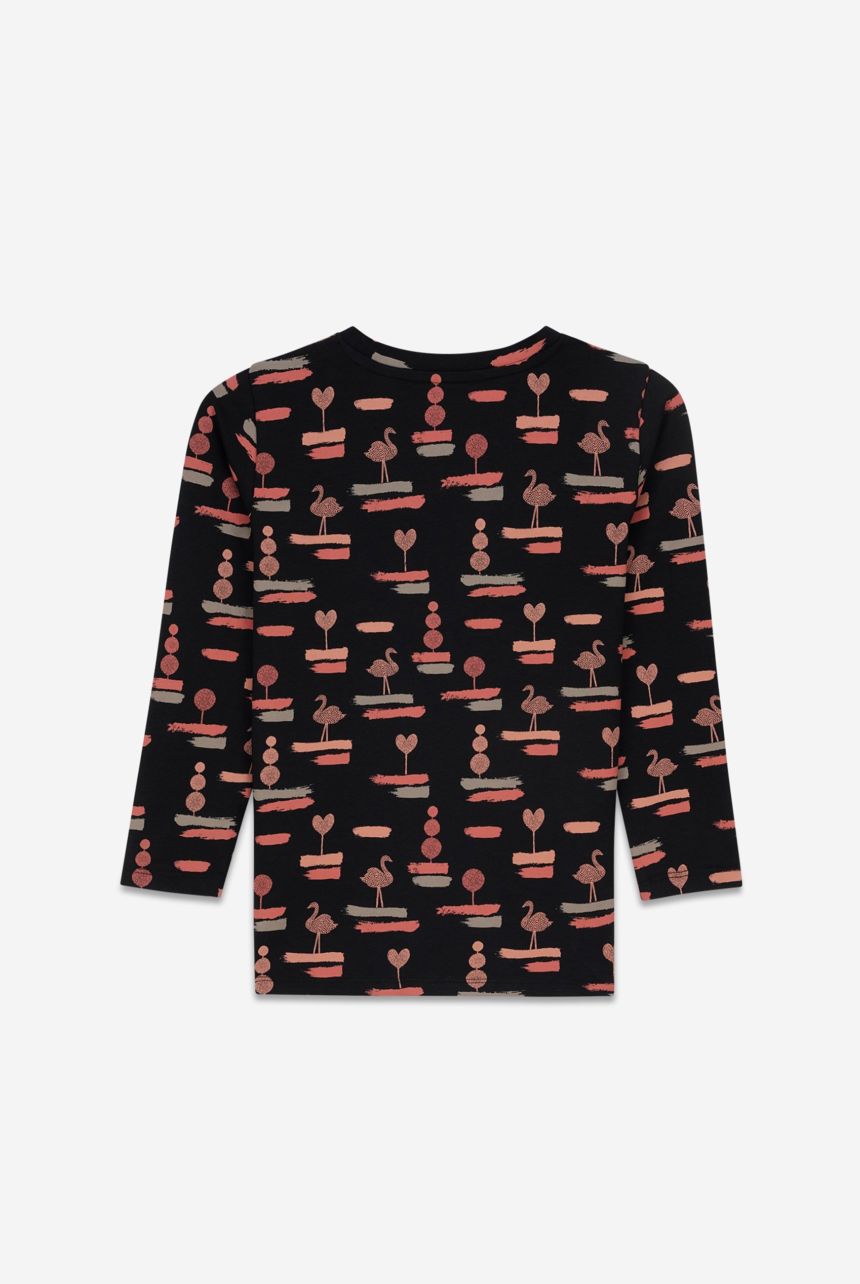 Flemingo Print Long Sleeve T-Shirt (2yrs-9yrs)