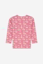 Flemingo Print Long Sleeve T-Shirt (2yrs-9yrs)
