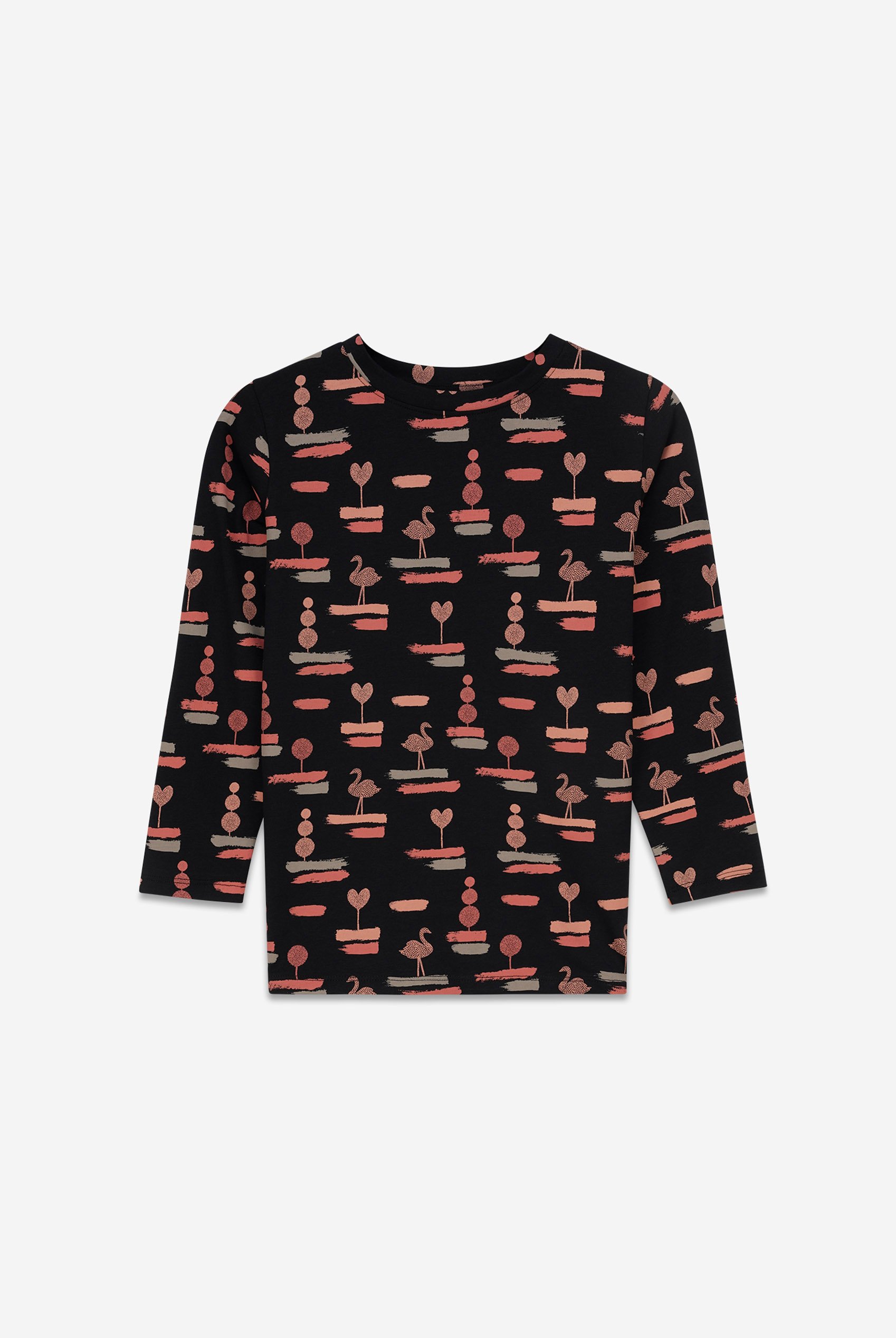 Flemingo Print Long Sleeve T-Shirt (2yrs-9yrs)