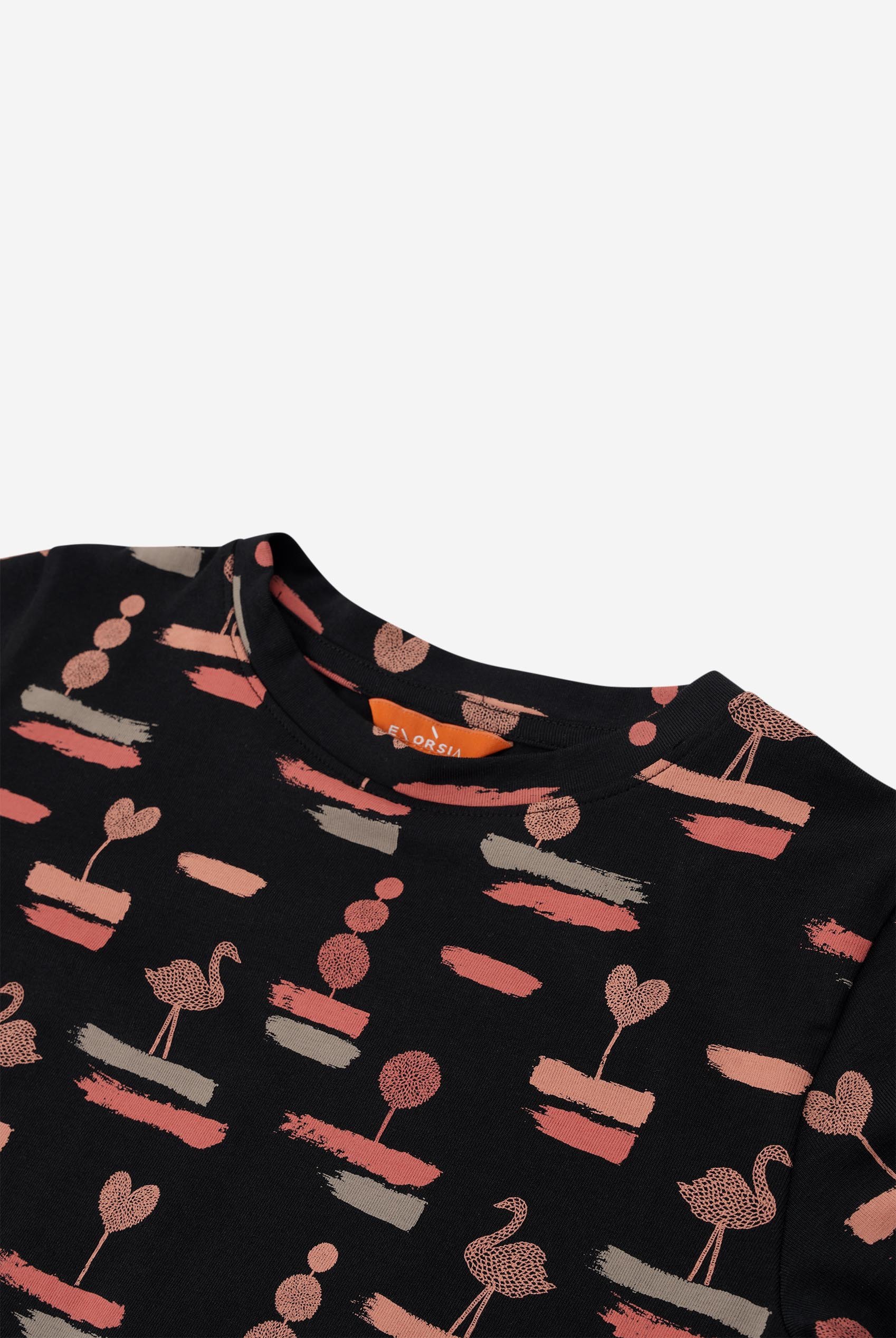 Flemingo Print Long Sleeve T-Shirt (2yrs-9yrs)