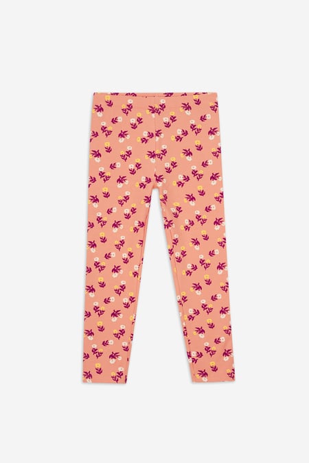 Orange Ditsy Floral Print Leggings (12/18mths-7yrs)