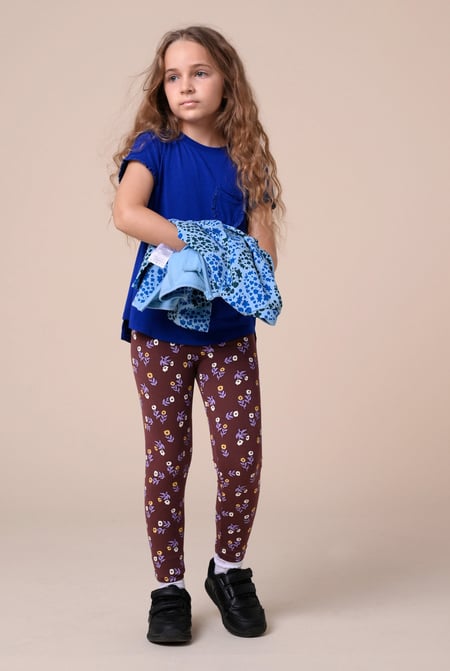 Pink Ditsy Floral Print Leggings (12/18mths-7yrs)