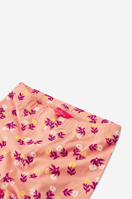 Orange Ditsy Floral Print Leggings (12/18mths-7yrs)