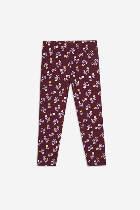Red Ditsy Floral Print Leggings (12/18mths-7yrs)