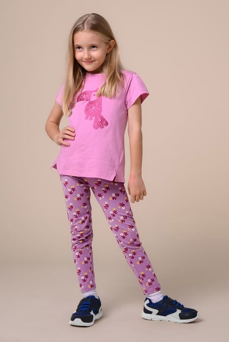 Pink Ditsy Floral Print Leggings (12/18mths-7yrs)