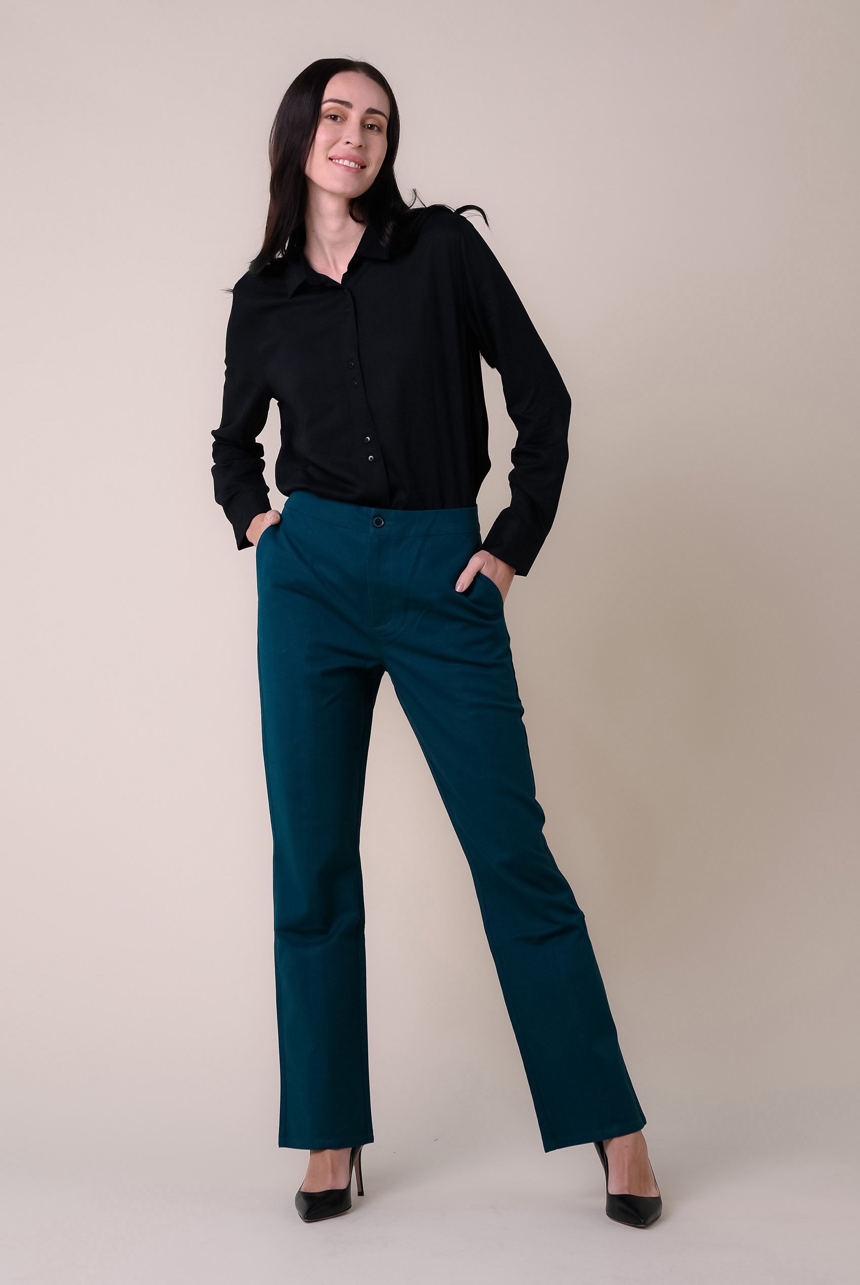 Womens Front Seam Chino Trouser
