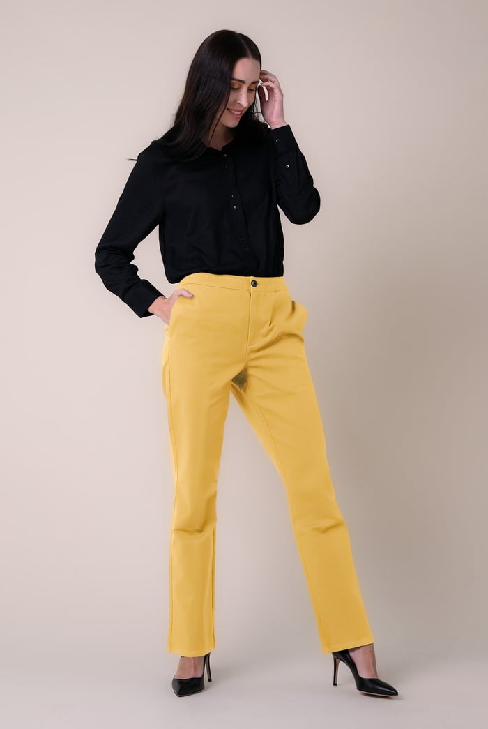 Womens Front Seam Chino Trouser