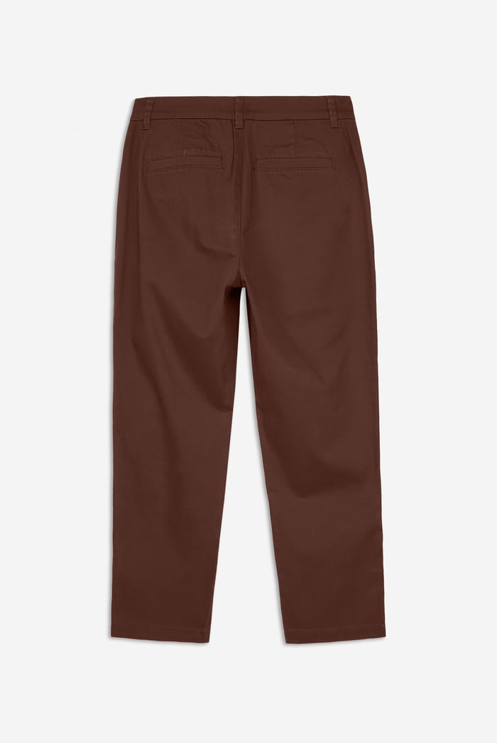 Womens Pleated Cropped Trouser