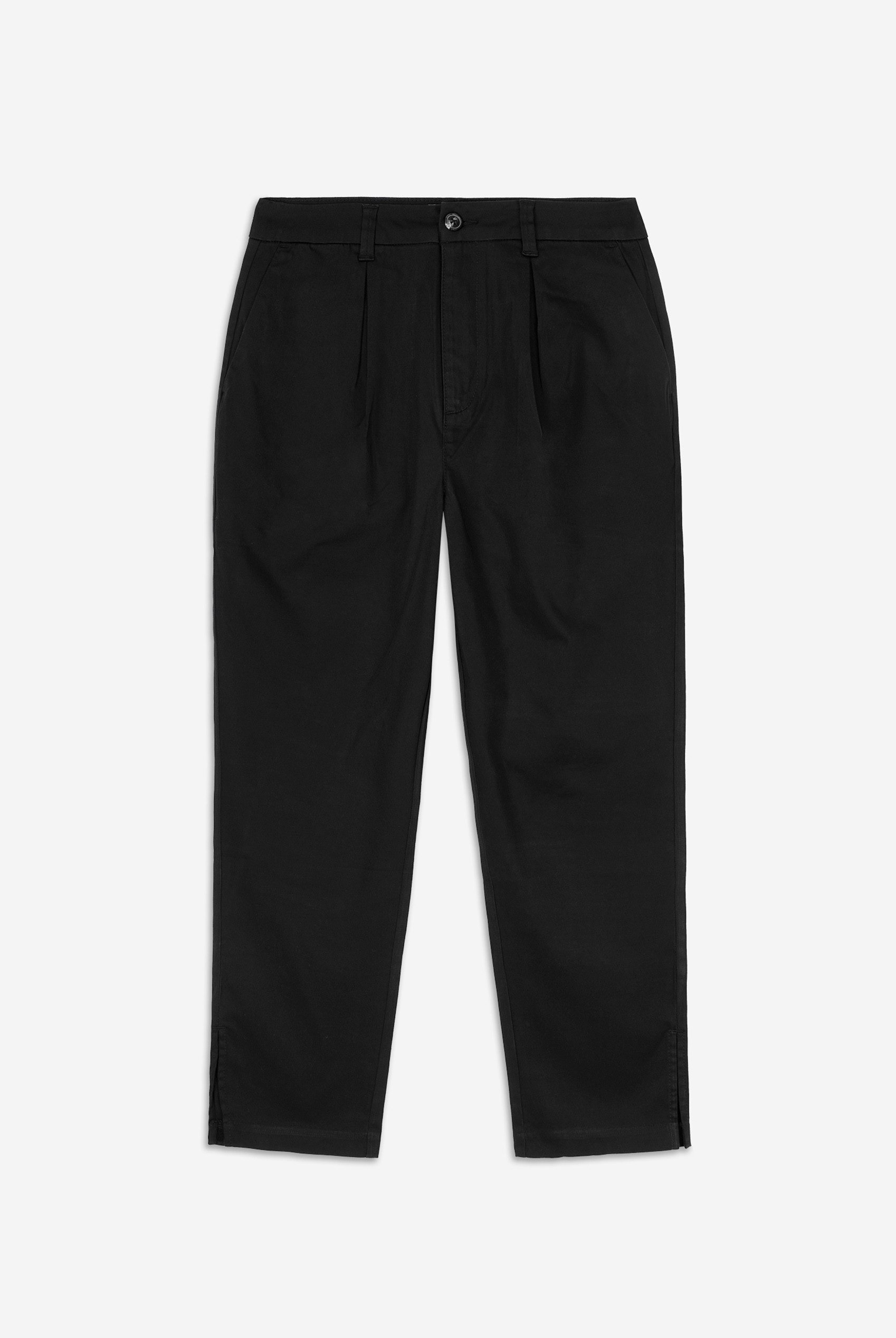 Womens Pleated Cropped Trouser