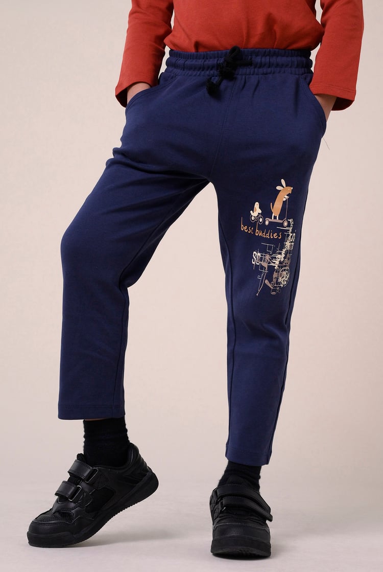 Boys Best Buddies Printed Trouser ( 2yrs-9yrs)