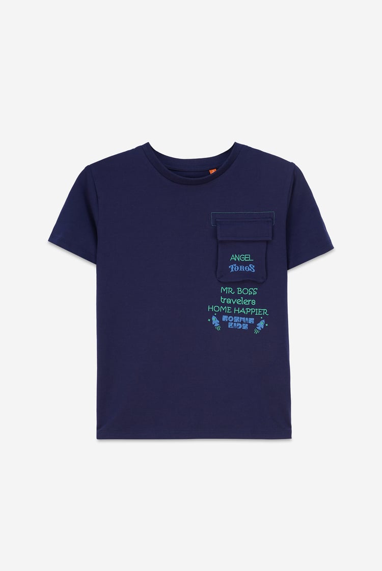 Boys Utility Pocket Detailed  T-Shirt ( 6yrs-11yrs)