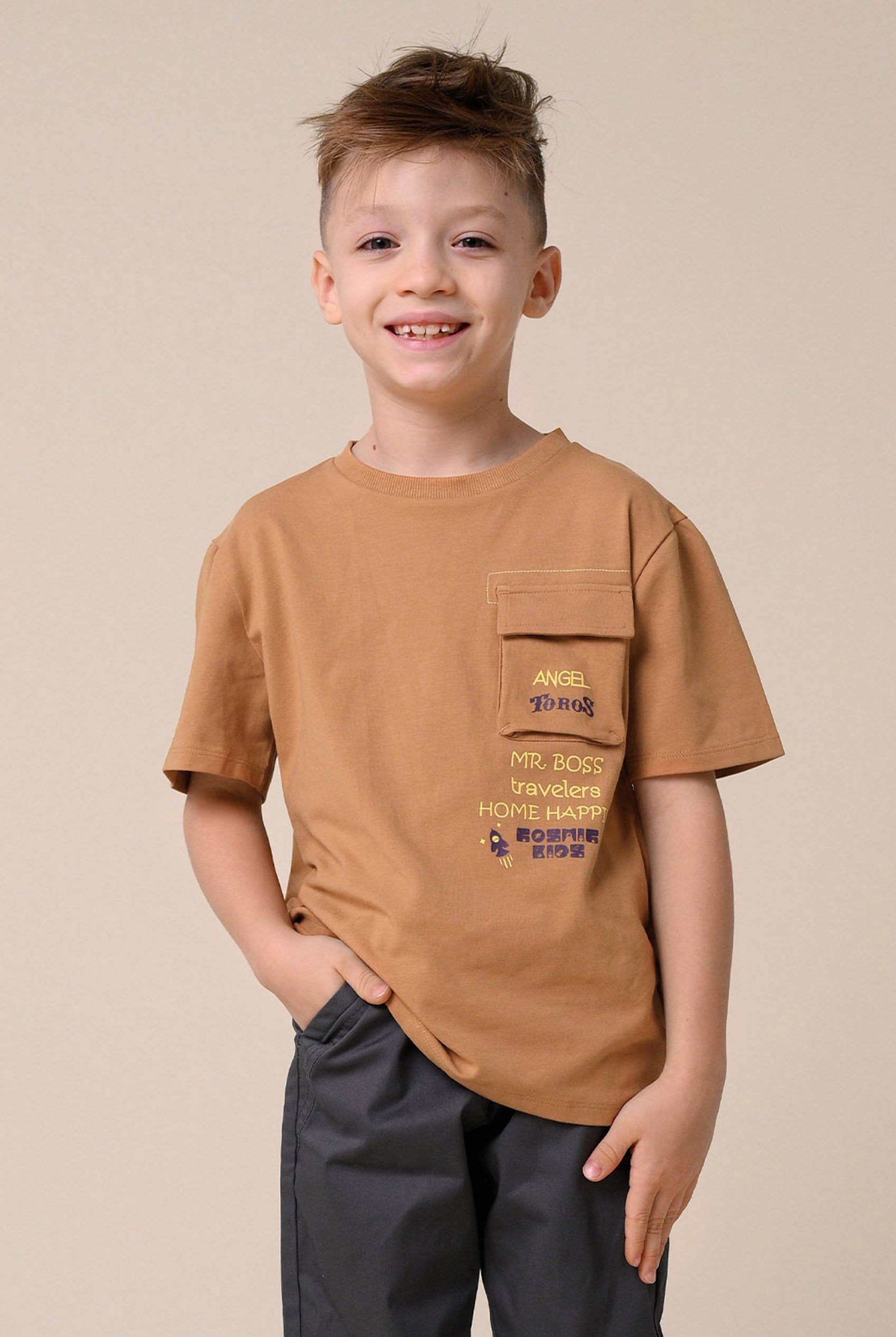 Boys Utility Pocket Detailed  T-Shirt ( 6yrs-11yrs)