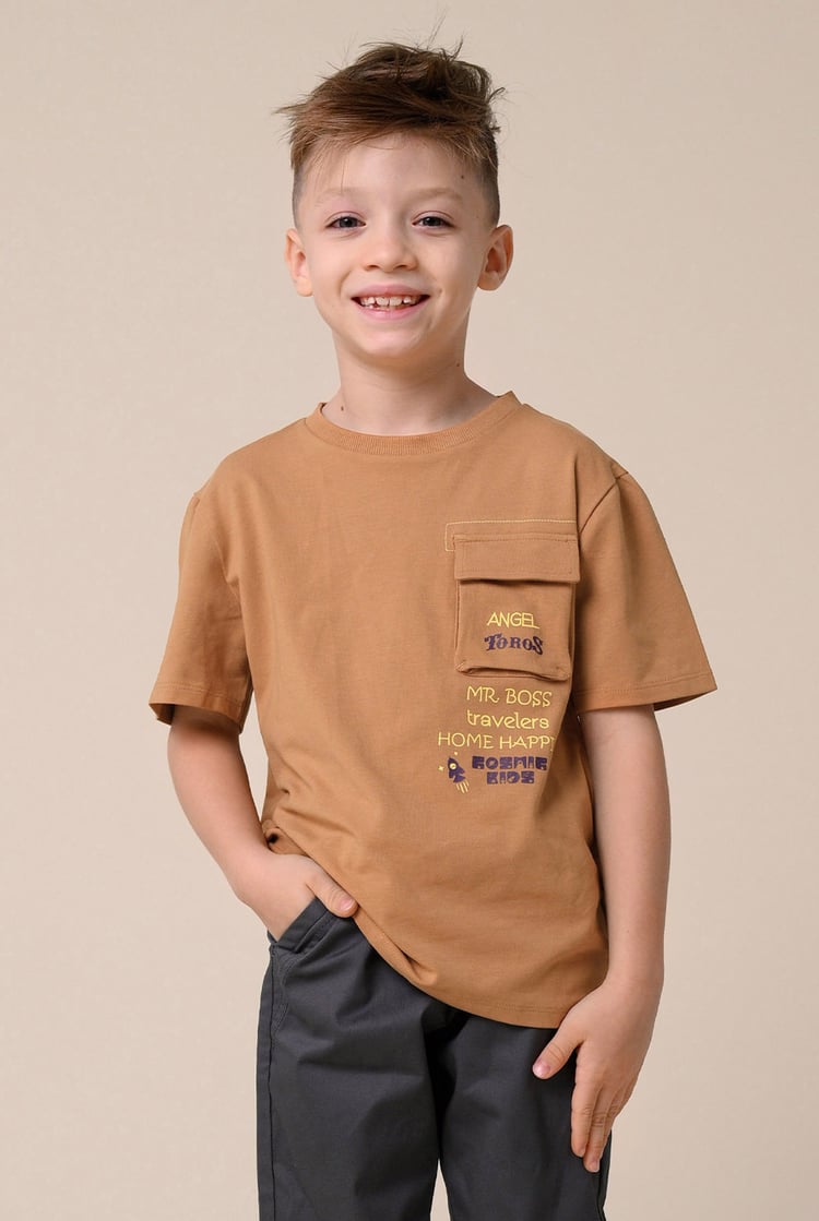 Boys Utility Pocket Detailed  T-Shirt ( 6yrs-11yrs)