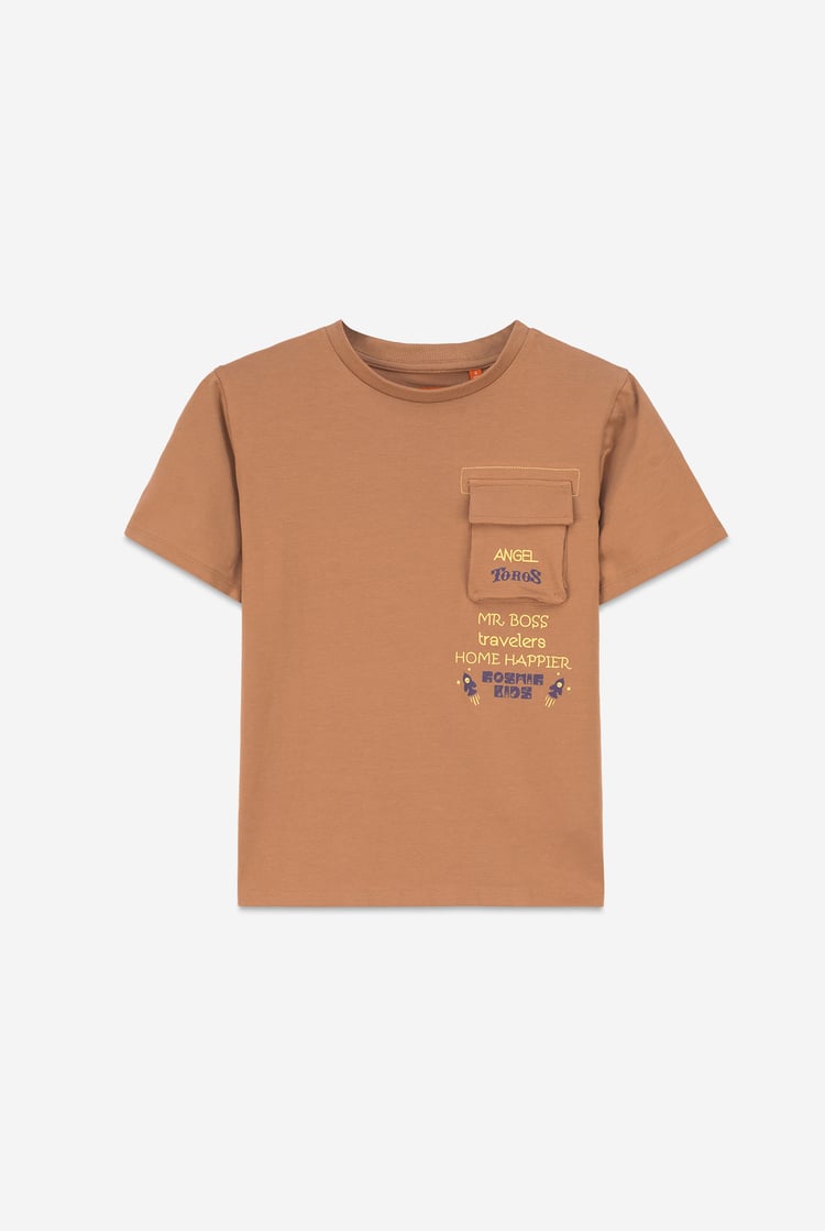 Boys Utility Pocket Detailed  T-Shirt ( 6yrs-11yrs)