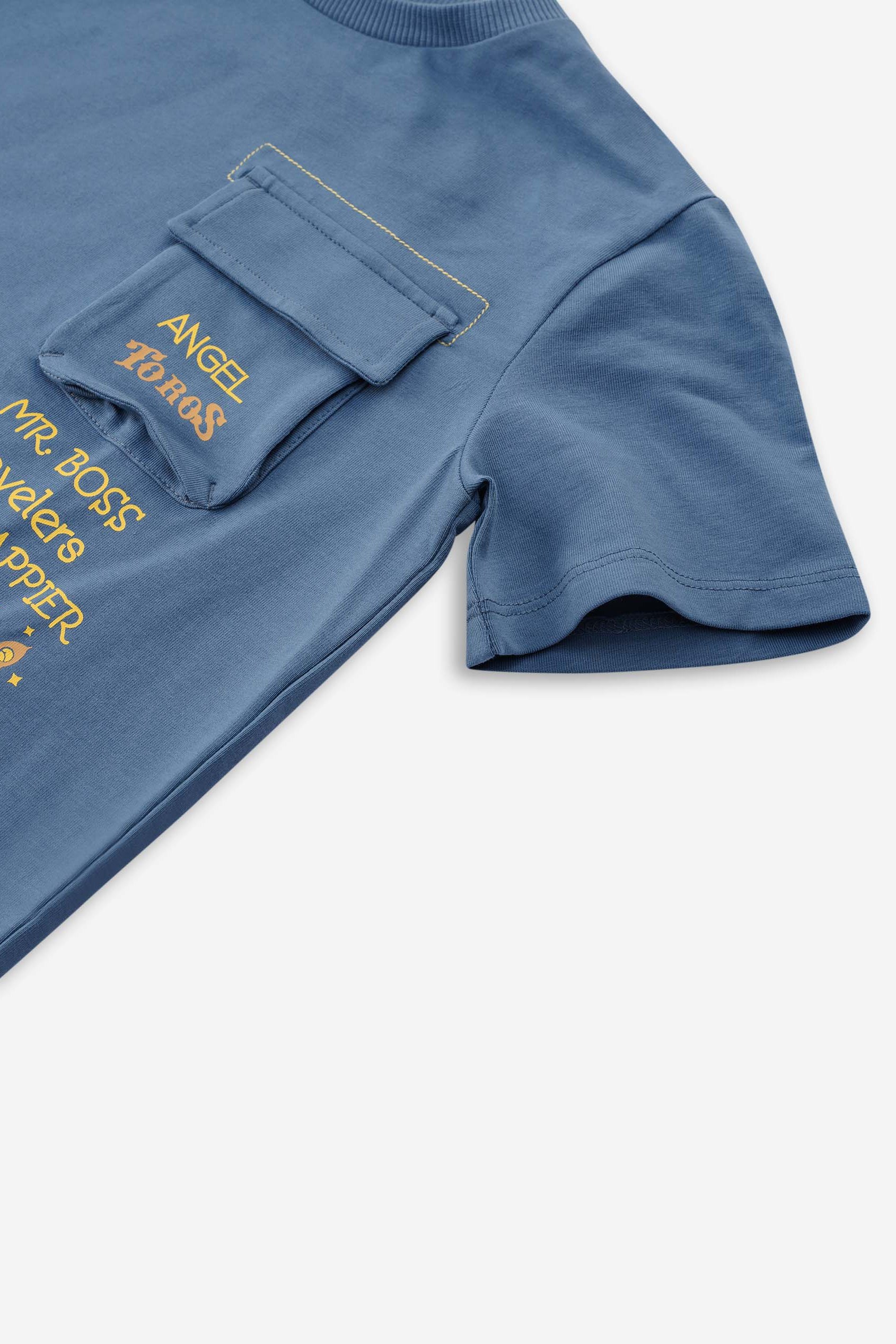 Boys Utility Pocket Detailed  T-Shirt ( 6yrs-11yrs)