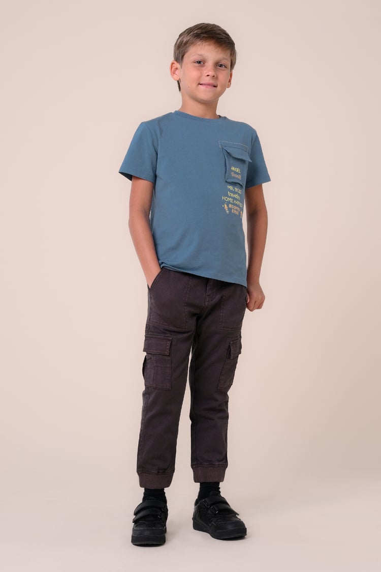 Boys Utility Pocket Detailed  T-Shirt ( 6yrs-11yrs)