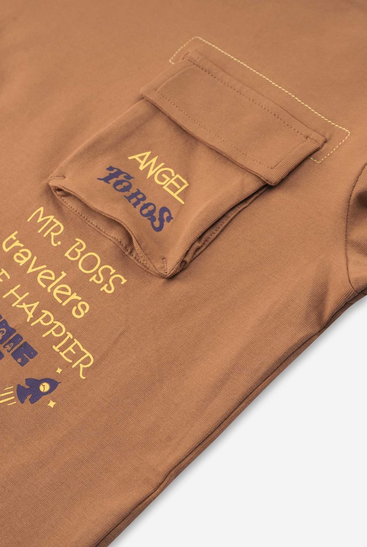 Boys Utility Pocket Detailed  T-Shirt ( 6yrs-11yrs)