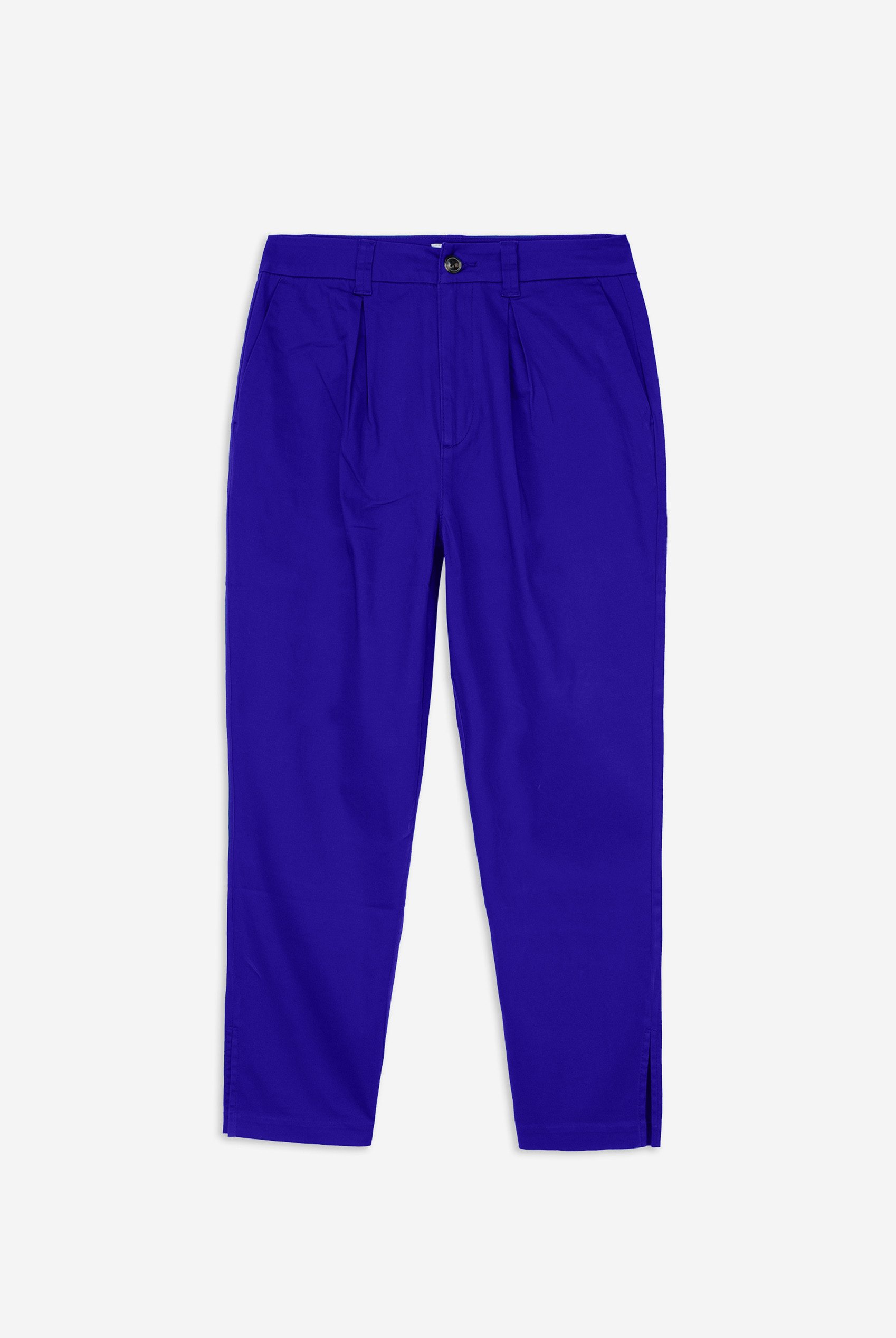 Womens Pleated Cropped Trouser