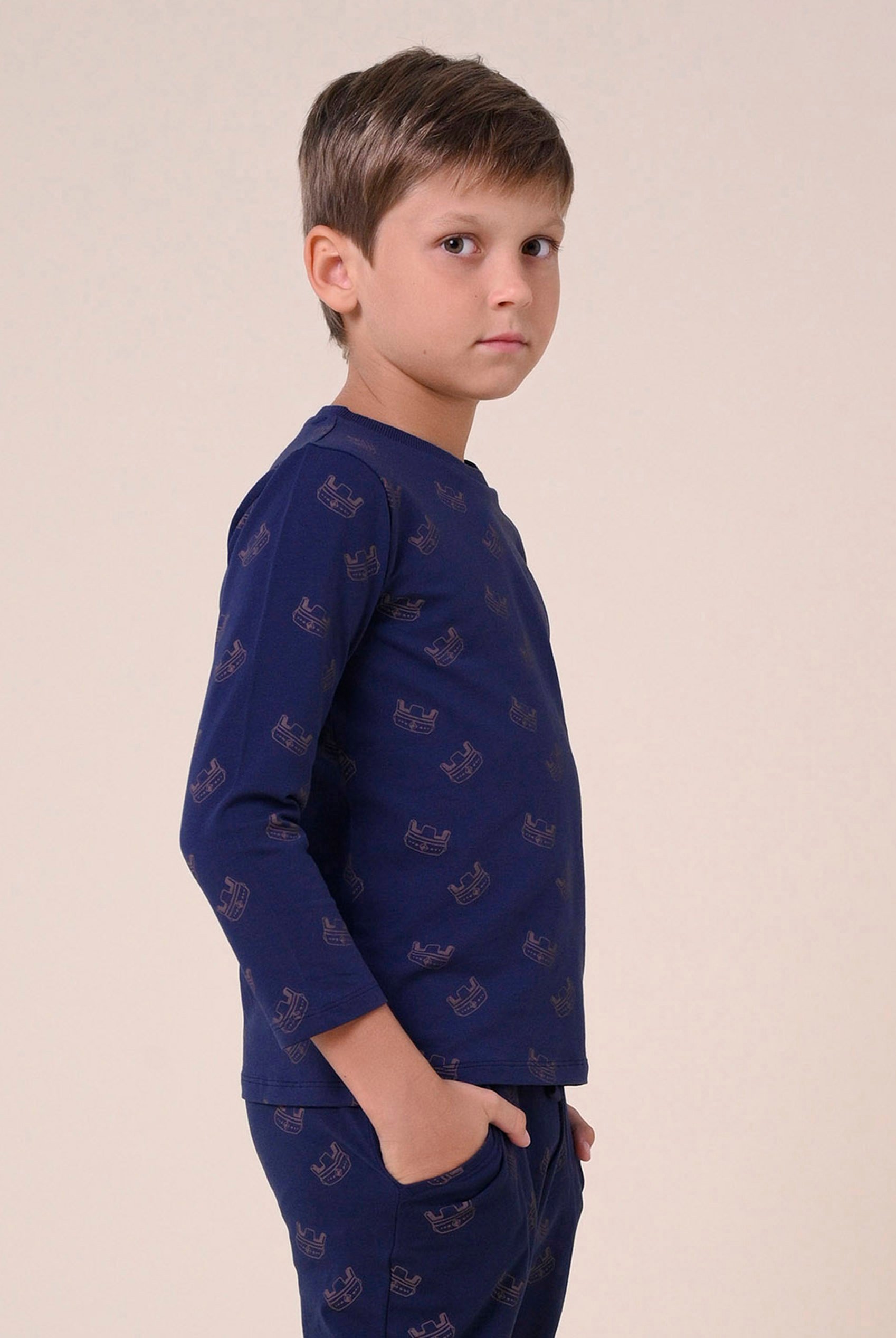 Boys Crown Printed T-shirt ( 12/18mths-7yrs)