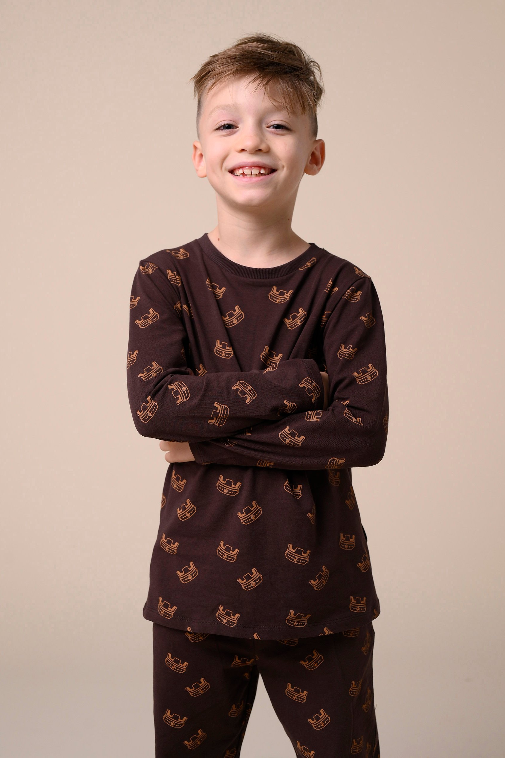 Boys Crown Printed T-shirt ( 12/18mths-7yrs)