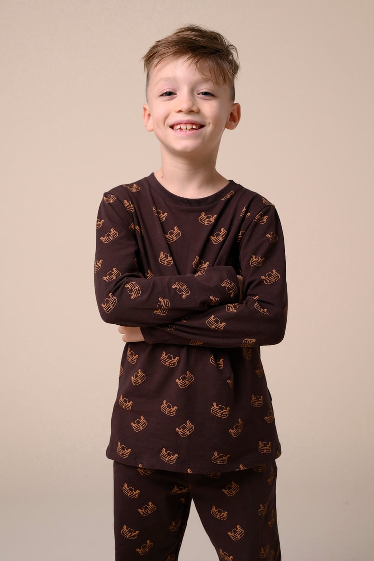 Boys Crown Printed T-shirt ( 12/18mths-7yrs)