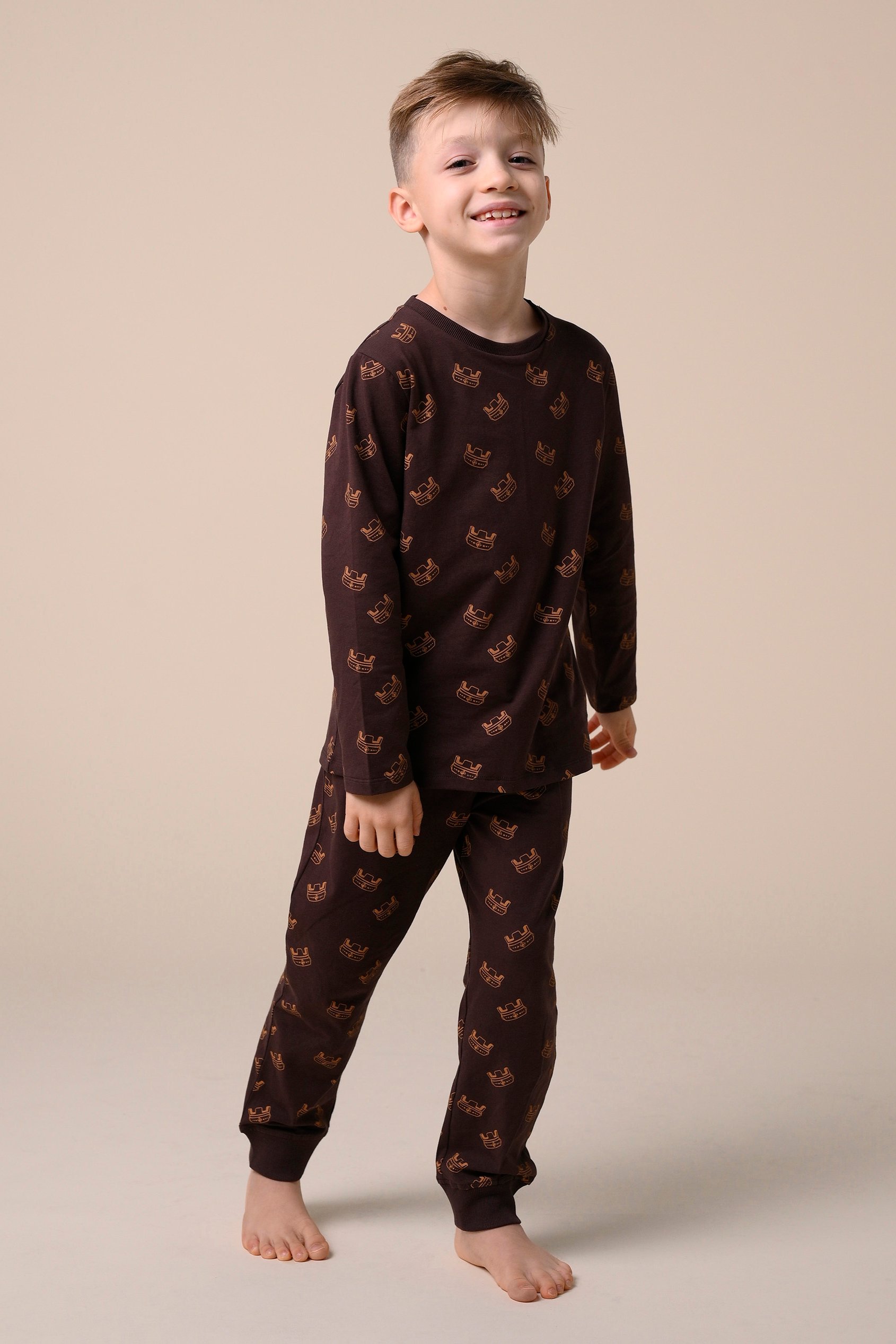 Boys Crown Printed T-shirt ( 12/18mths-7yrs)