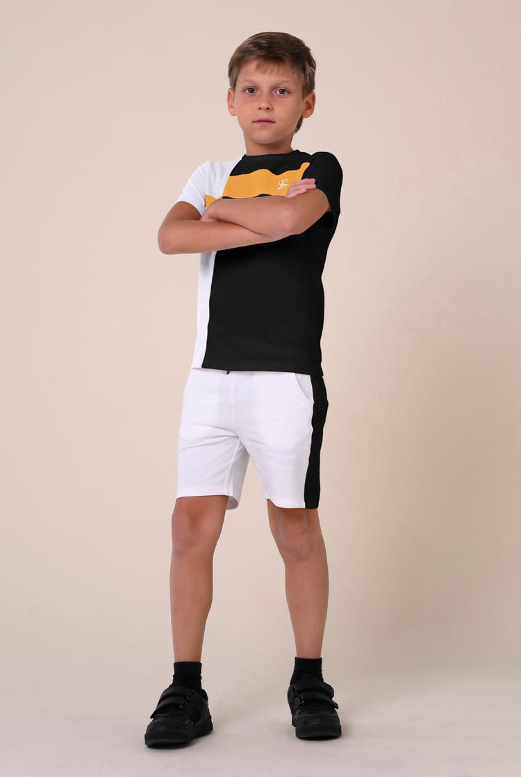 Boys Colour Block Shorts ( 3yrs-9yrs)