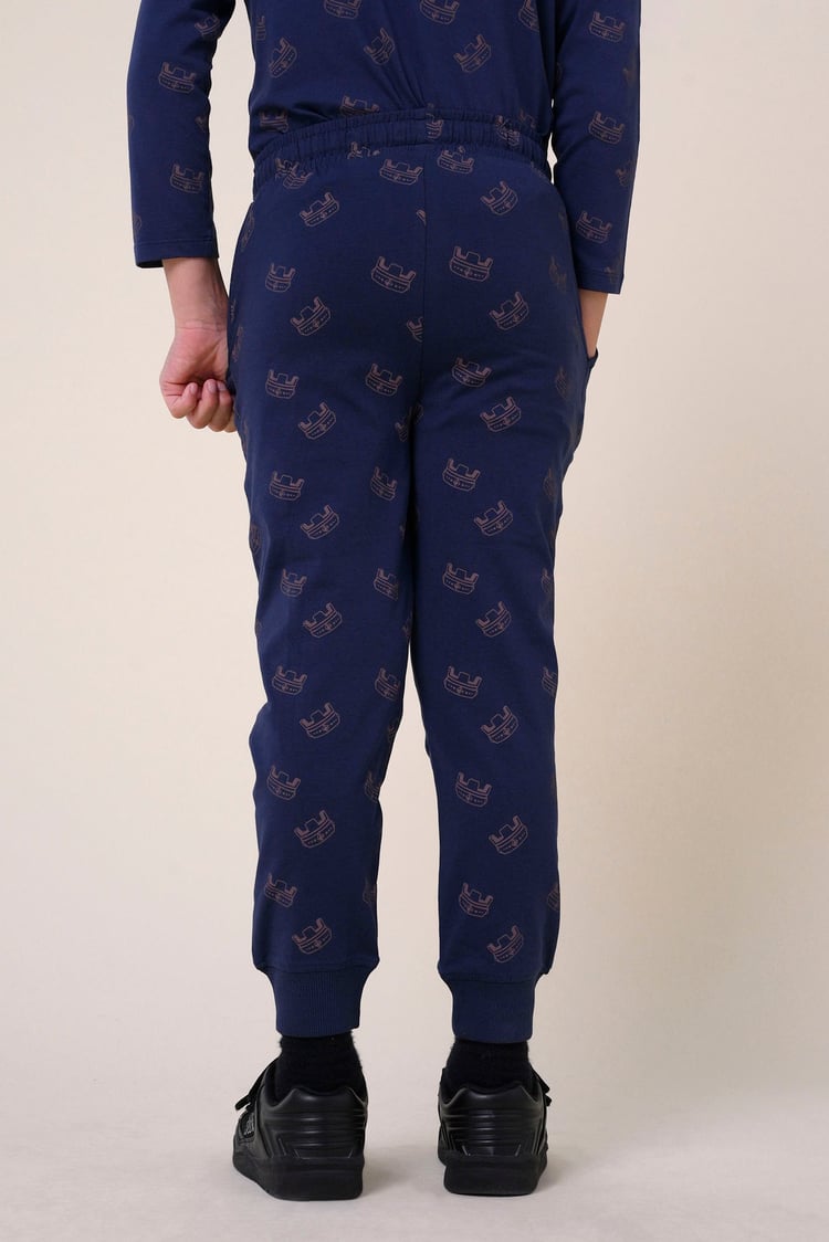 Boys Crown Print Jogger ( 12/18mths-7yrs)