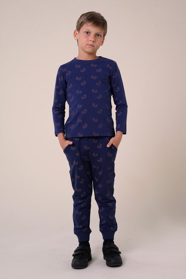 Boys Crown Print Jogger ( 12/18mths-7yrs)